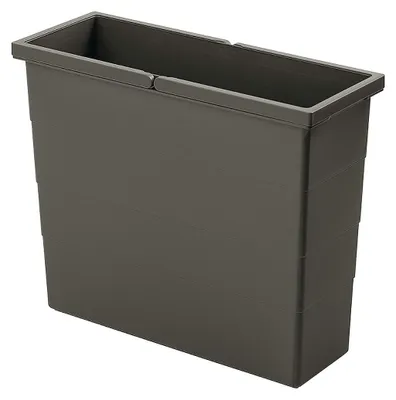 Image de Hailo 17 litres Seau intérieur 1139009 gris foncé 414 x 158 x 350 mm