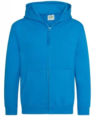 Produktbild von Awdis - Kapuzenpullover Mit Reißverschluss für Kinder LT2844 (116) (Saphir-Blau)