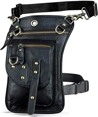Produktbild von Famanu Motorradtasche Vintage Stil - Schwarz