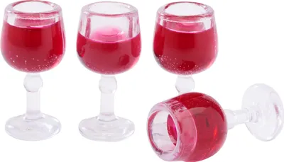 Produktbild von HobbyFun 3481105, Materialien für Kunst-/Bastelset für Kinder, Kunststoff, Rot, Transparent, Junge/Mädchen, 20 mm, 4 Stück(e)
