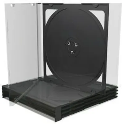 Zdjęcie produktu dla MediaRange BOX31-2, Pojemnik na klejnot, 2 dysków, Czarny, Przezroczysty, Plastik, 120 mm, RoHS