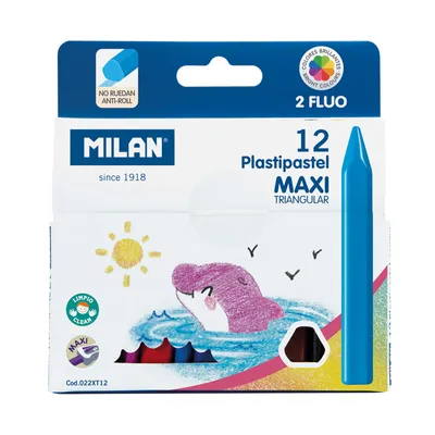 Zdjęcie produktu dla Kredki Świecowe Maxi Trójkątne 12 Kolor
