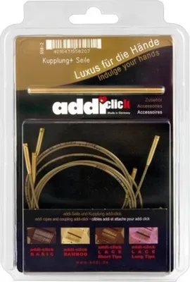 Produktbild von addi-click Seil in verschiedenen Längen und Farben : gold - gold Set Farbe: gold - gold Länge cm: Set