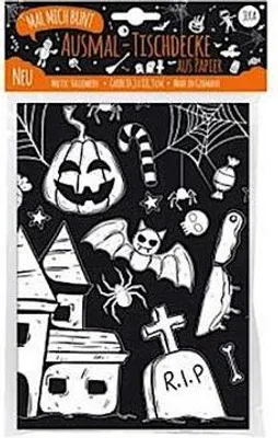 Produktbild von Mal Mich Bunt Ausmal-Tischdecke aus Papier, Motiv Halloween