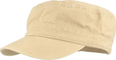 Fiebig Herren Army Cap Baumwolle waschbar used Look in beige
