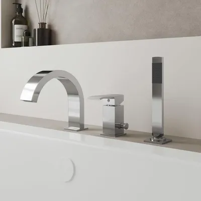 Imagen del producto de Kronenbach Quara 3.0: Grifo de encimera para lavabo con 3 orificios