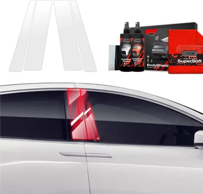 Immagine prodotto di Pellicola protettiva 4 in 1 Grizz Protector per montante B - Tesla Model X (2021-2025)