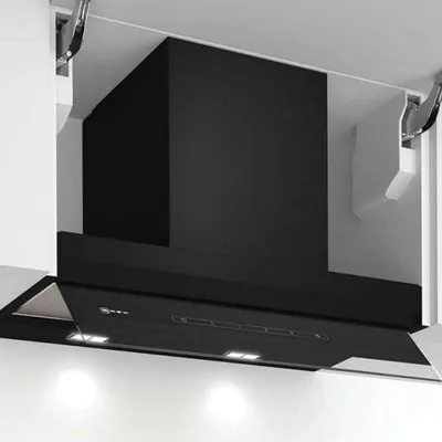Zdjęcie produktu dla Neff D65XAM2S0, N 70 Maska do zabudowy 60 cm szkło przezroczyste czarny nadruk