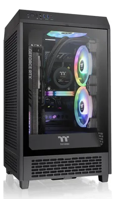 Produktbild von Thermaltake The Tower 200, Mini Tower, PC, Schwarz, Mini-ITX, 20 cm, 38 cm