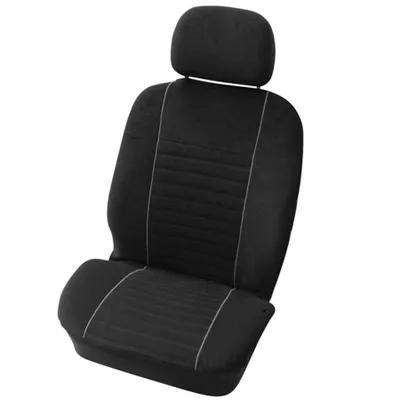 Productafbeelding van CARPOINT Suède stoelhoezen, voor, universeel, zwart
