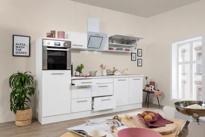 Produktbild von Küche Küchenzeile Küchenblock  Weiß Amanda 270 cm Respekta Premium