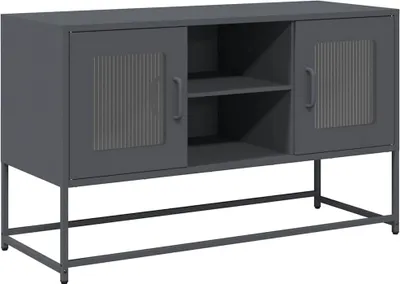 Produktbild von vidaXL TV-Schrank Anthrazit 100,5x39x60,5 cm Stahl