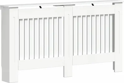 Immagine prodotto di vidaXL Copriradiatore bianco lucido 152 x 19 x 81,5 cm