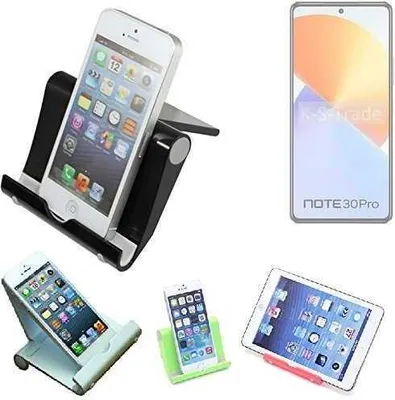 Produktbild von K-S-Trade Handy-Ständer kompatibel mit Infinix Note 30 Pro faltbarer Tischständer Smartphone Tablet Halterung Reise