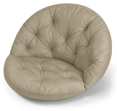 Produktbild von Wasserdichtes Kissen für Hängesessel Nestschaukel XL, Bequeme Gartenkissen Auflage für Hängekorb, mit Anti-Allergischer Füllung, Beige
