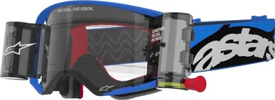 Zdjęcie produktu dla Gogle motocrossowe Alpinestars Supertech Stream Roll-Off, niebieski/czarny, jeden rozmiar