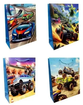Image de Sac cadeau pour enfants S Monster Truck mix - Ju-Piter