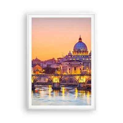 Produktbild von Gerahmtes Poster - Weißer Rahmen - Rom Italien Basilika Geschichte - 70x100 cm - Wand Bild - Wanddeko - Wandbilder - Wandposter - Bilderrahmen - Bilder - Kunstdruck - Wandbild - P2WPA70x100-2704
