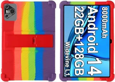 Productafbeelding van Tablethoes van zacht siliconen, 25,5 cm, met verstelbare standaardfunctie, geschikt voor de Dghrti Tab30