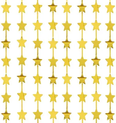 Produktbild von Partyvorhang STERNE Gold 100x200cm