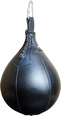 Produktbild von Birnenförmiger Box-Speedball, Kunstleder Speedball & hängender Drehbarer Punchingball, Birnen-Training Speedball für Fitnessstudio, Kampf Sport Training, Schwarz
