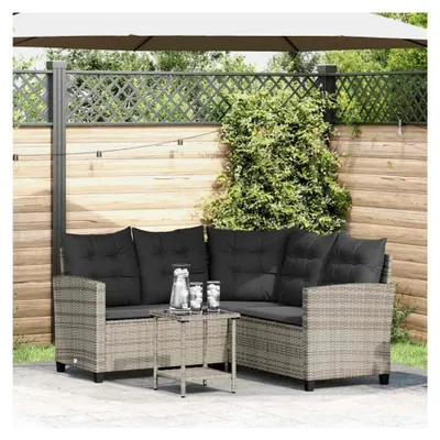 Produktbild von Kleine L-Form Balkon Lounge Ecklounge Gartenmöbel Set Rattan Möbel für den Außenbereich