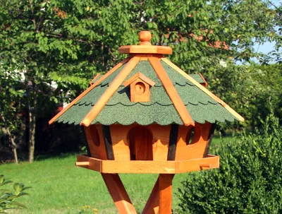 Obrázek produktu pro XL ptačí budka zelená typ 24 ze dřeva 57x38 cm NOVINKA