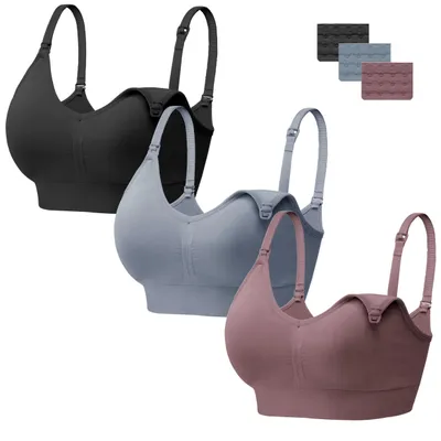 Produktbild von 3er-Pack Still-BHs, nahtlos und ohne Bügel