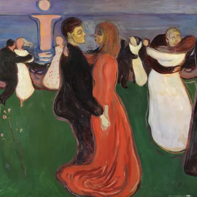 Obrázok produktu pre Edvard Munch Art Print Obraz - Tanec života, 1899 (40 x 40 cm)