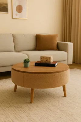 Productafbeelding van Skye Decor, hoogwaardige nesttafel (3-delig) - Saffier eikenhout, 100% melamine, 60 cm
