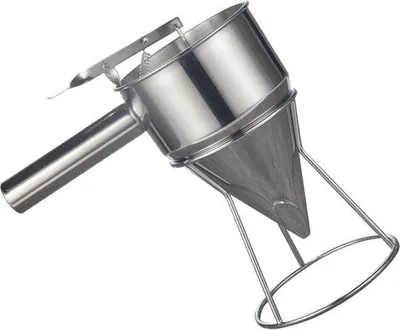 Immagine prodotto di Distributore per frittelle in acciaio inossidabile con spatola, robusto, preciso, smontabile, resistente alla ruggine, accessorio per la cottura dei muffin