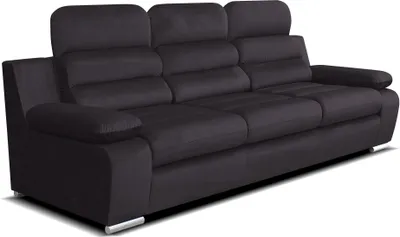 Produktbild von Amber Sofa 3-Sitzer mit Schlaffunktion 238 x 96 x 95 cm, Schwarz