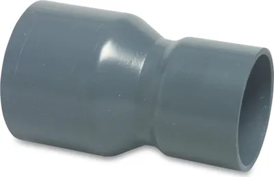 Produktbild von Mega Muffe reduziert PVC-U 225 mm x 200 mm Klebemuffe 10 bar, grau