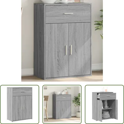 Produktbild von The Living Store Sideboard Grau Sonoma 60x30x84 cm Holzwerkstoff