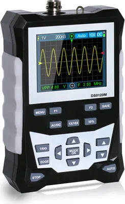 Produktbild von KKmoon DS0120M 320x240 2,4-calowy kolorowy ekran TFT Oscyloskop cyfrowy Szerokość pasma 120MHz Częstotliwość próbkowania 500MSa/s Profesjonalne narzędzie z podświetleniem Przechowywanie kształtów fal