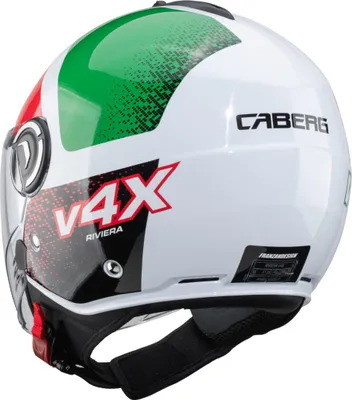 Produktbild von CABERG RIVIERA V4X ALPHA Jethelm italia weiss-rot-grün XXL