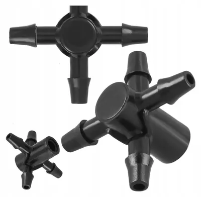 Produktbild von TRCR Vierfachverbinder für Tropfbewässerung 3 mm x 5 mm