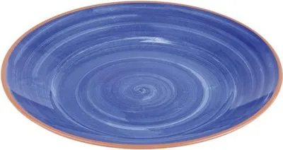Produktbild von APS 84170 Teller LA VIDA, Ø 40,5 cm, Höhe 5,5 cm, Melamin, blau/Terrakottaoptik