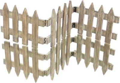 Produktbild von POSIWIO Zaun Braun klappbar mit 4 Scharnieren 60 cm - Spießtanne
