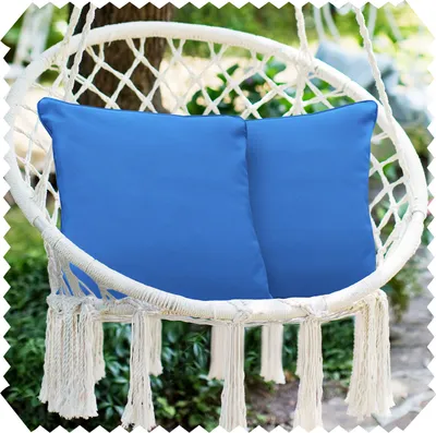 Produktbild von novely® 2er-Set OUTDOOR DEKOKISSEN - Wasserabweisende Zierkissen - Wetterfester Kissenbezug - Kissenhülle in 45x45 cm - Farbe: 2105 Blau | Ausführung: nur Bezüge (ohne Füllung)