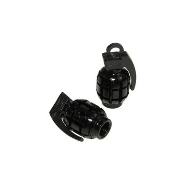 Immagine prodotto di Tappi valvola Tappo valvola granata 2pz nero per valvola Schrader/autovalvola/motovalvola per scooter
