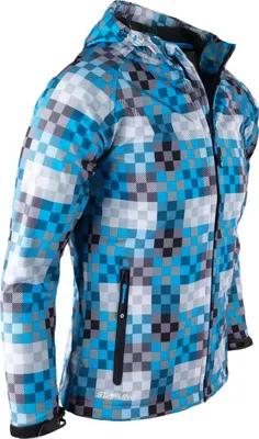 Produktbild von Kinder Jungen Softshelljacken Outdoor Jacken Softshell Jacke Blau Kariert 152
