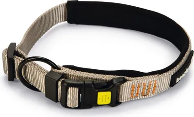 Zdjęcie produktu dla Beeztees Parinca Premium – obroża dla psa – nylon – jasnoszara – 40–45 cm