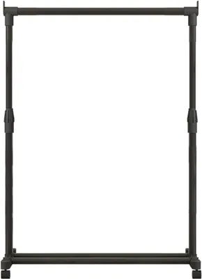 Imagen del producto de Soporte para ropa con ruedas, ajustable, resistente, tipo telescópico