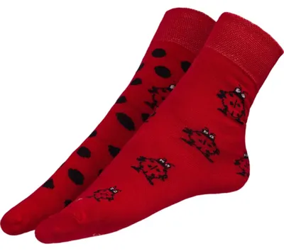 Obrázok produktu pre Ponožky Ladybird - 39-42 - červené, čierne