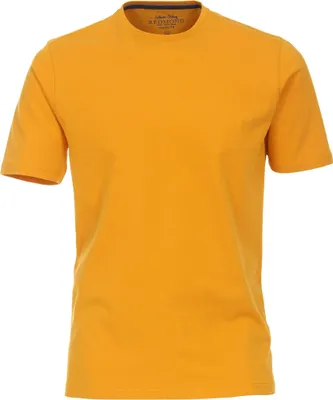 Produktbild von REDMOND Casual Herren T-Shirt Rundhals Regular-Fit Jersey Sonnengelb S