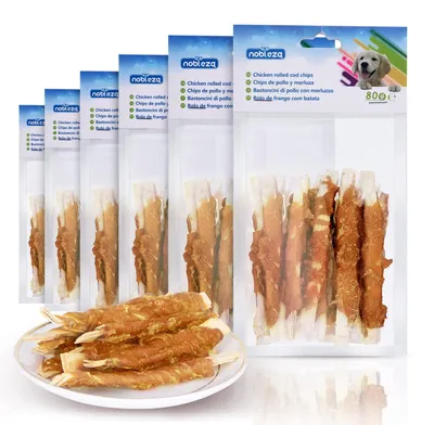 Hundekauwstangen Hühnchen-Kabeljau 6x80g natürliche Snacks