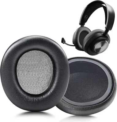 Productafbeelding van Hoofdtelefoonoorkussens - Oorkussens Vervanging - Headset Verfrissen - Traagschuim Comfort - 166 x 123 x 37 cm - Zwart