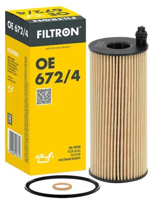 Produktbild von Ölfilter FILTRON OE 672/4 Filtereinsatz für BMW 3 Touring (E91) 3 Limousine (E90) 5 Touring (F11) 1 Schrägheck (F20) 3 Touring (F31) 5 Limousine (F10)
