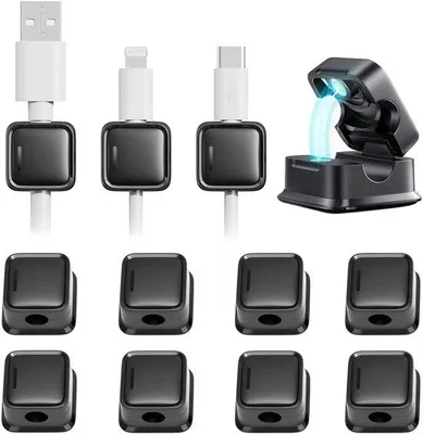 Produktbild von Famanu Kabelhalterung - Magnetische Kabelclips - 12 Stück - Transparent